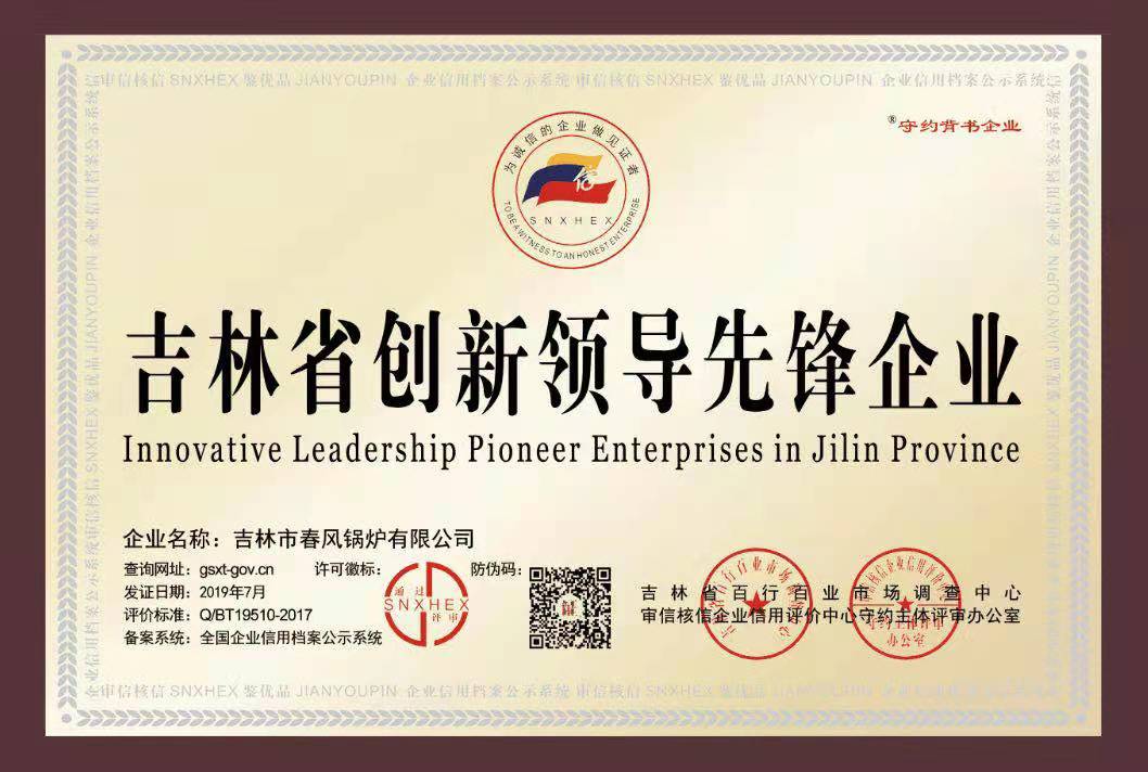 吉林省创新领导先锋企业